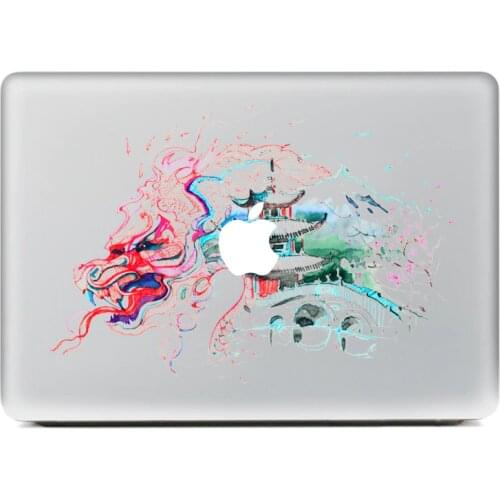 Watercolor architectur Personality Vinyl Decal Laptop Sticker for macbook Pro Air 13 inch Cartoon laptop Skin shell for mac book