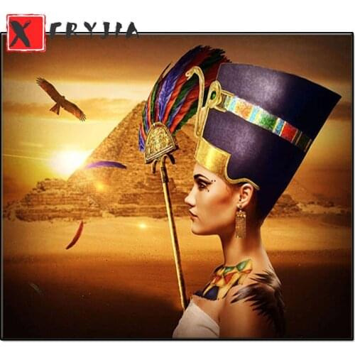 Diamond painting decor full round square drill diamond embroidery Egyptian Queen rhinestone painting diamond mosaic Cleopatra