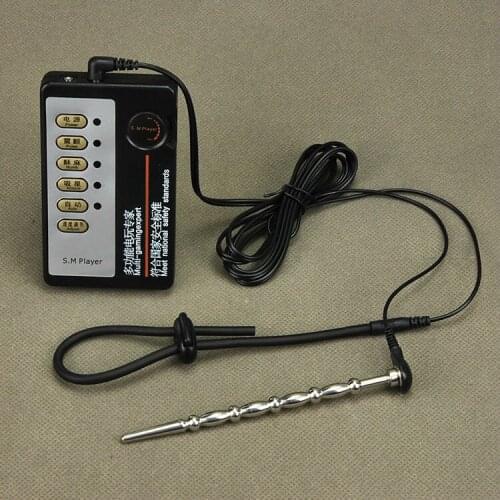 8mm Stainless Steel Penis Plug Electric/Electro Shock Anal Plug Extender Enlargement Sex Toy For Electrode Gear