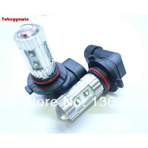 Free Shipping 2 Pcs TWO Amber Orange 50W High Power 9005 HB3 10x Cree XP-E Chips LED Fog Light bulbs