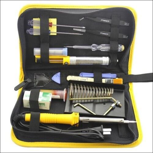 Free shipping 60 Watts Electric Soldering tool Iron Solder Tool Kits, quality diy soldering tools package kit Physics tools