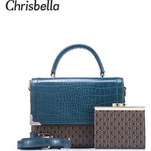 CHRISBELLA 2020 Designer Brand Pu Leather Handbags Unique Letter Materials Ladies Shoulder Bag Lady Messenger Crossbody Hand Bag