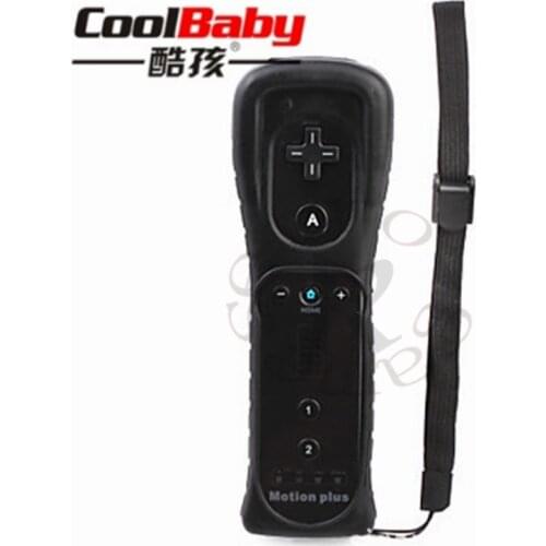 DHL 20pcs/lot 2 in 1 Built in Motion Plus Remote Controller Gamepad for Nintendo Wii Console Game