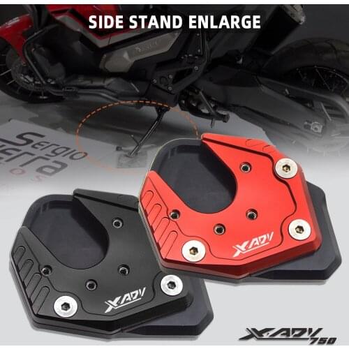 For HONDA XADV X-ADV 750 2014 2015 2016 2017 2018 2019 XADV 750 XADV750 Motorbike Kickstand Side Stand Extension Pad Plate Cover