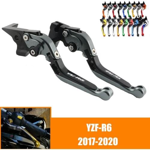 For YAMAHA YZF R6 YZF-R6 2017 2018 2019 2020 17 18 19 20 CNC Motorcycle Adjustable Brake Clutch Lever Levers Folding