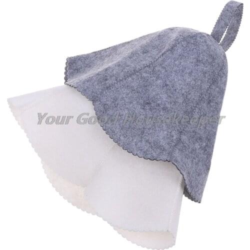 Felt Head Protection Bath Anti Heat Free Size Russian Style Shower Cap Sauna Hat