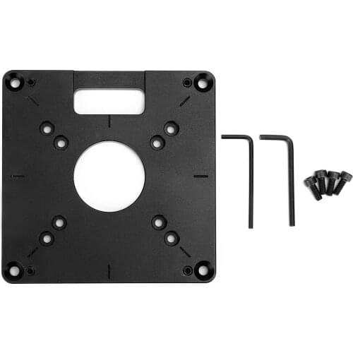 Milling Flip Board Woodworking Trimming Machine Base Plate Hardware Accessory Aluminum Alloy