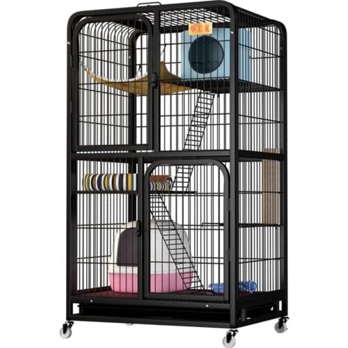 Super large Square Tube Cat Cage Villa 3 layer Double layer Cat house Household Cat Climbing frame Large Indoor Pet accessories