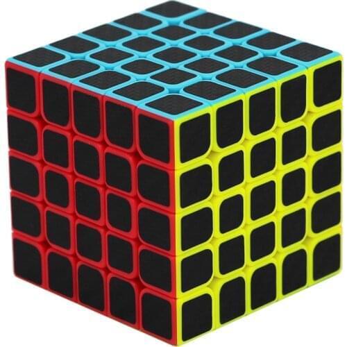 QIYI 2020 New Arrival 5x5x5 Carbon Fiber Magic Cube Puzzle Speed Cube 5x5 Puzzle cubes Professional 5*5*5 cube for Kids