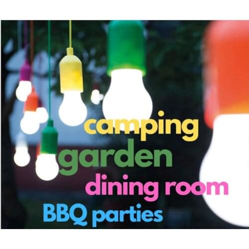 Led portable colorful rope lamp tent camping cable Lamp Retro lamp cable night lamp