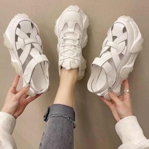 Luminous old shoes summer new fashion shoes mesh breathable sports shoes casual shoes sandals net shoes X851
