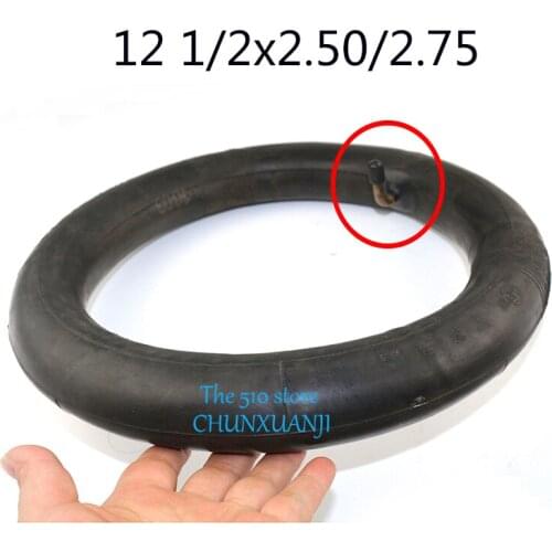 Inner Tube 12 1/2X2.50 2.75 Right Angle Valve Stem for pocket Bike Scooter Moped 49CC Rear/front Tire Innertube