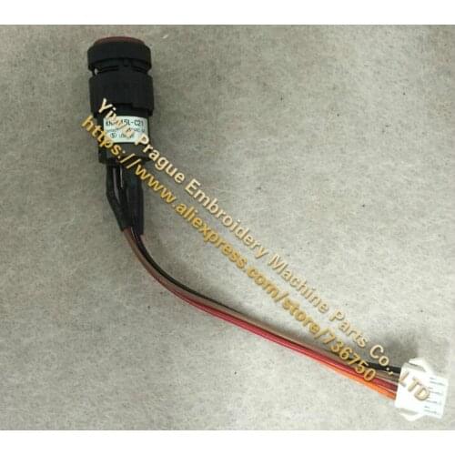 Replacement of 11036EL-A001 SWF Head On / Off Switch Button KH-516L-C21 with cables connector SWF embroidery machine spare parts