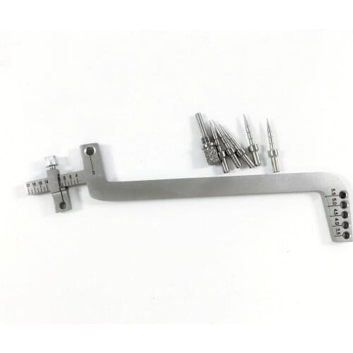 1Set Dental Stainless Steel Implant Locator Guide Paralled Depth Pins Gauge Tools