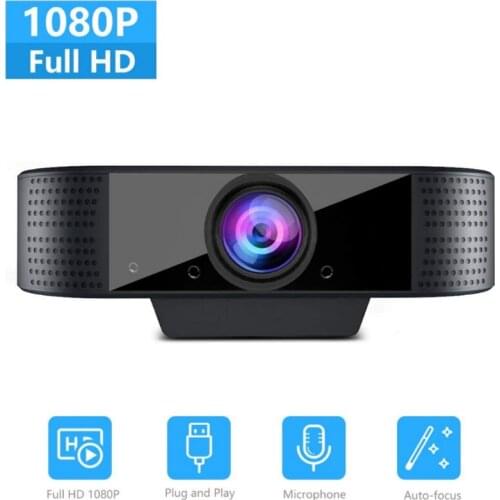 1080p HD USB computer camera, built-in microphone, driving free live webcam usb camera