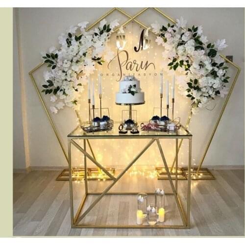 2. 5 x 2.5 Meters Shiny Iron Arch Metal Frame for Wedding Flowers Sash Birthday Party Balloons Stage Outdoor Lawn Backdrops Rack