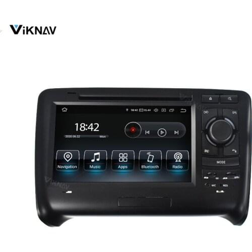 2 din car radio for Audi TT 2006-2010 2011 2012 2013 2014 android screen car audio multimedia player GPS navigation 2din