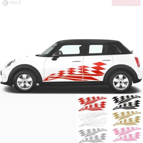 2pcs Sticker Doors Stripes Vinyl Decal Graphics Customize For Universal, MINI cooper R50 R53 R55 R56 R57 R59 R60 F55 F56 F60