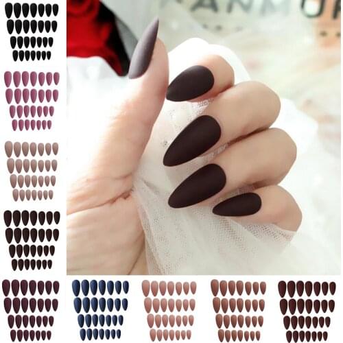 24x Long Full Cover Natural Nails 12 Sizes for Nail Salons and DIY Nail Art