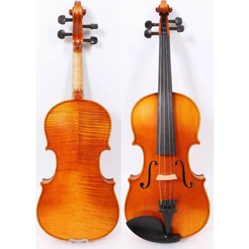 3/4 Violin Advanced Flame Maple Professional Sound Holiday Child Gift With Case Bow