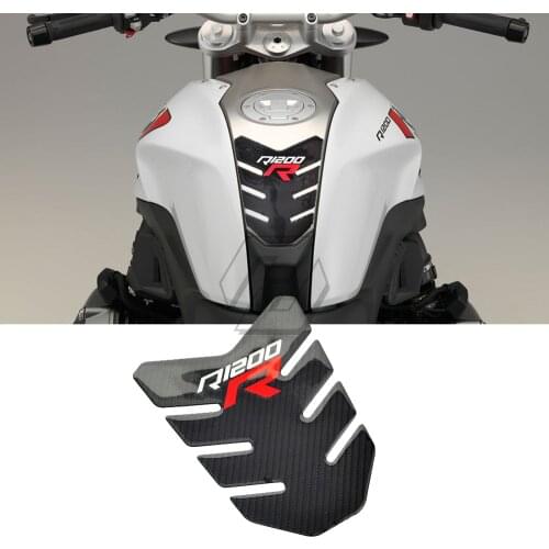 3D Carbon Look Motorcycle Tank Pad Protector Sticker Case for BMW R1200R R1200 R Tank Decal