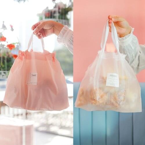 5PCS Creative Biscuit Bread Portable Packaging Bag Pumping Baking Food Cookies Wedding Chocolate Cake Bags Niuza Toast Bread Bag