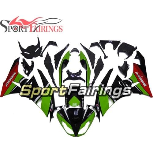 ABS Plastic Motorcycle Full Fairing Kit For Kawasaki ZX6R 2009 2010 2011 2012 ZX-6R Fairings Green Black Bodywork Cowlings