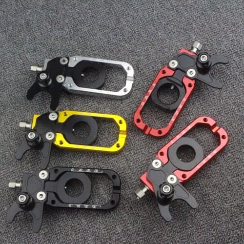 Motorcycle Accessories Rear Axle Spindle Chain Adjuster Blocks chain adjuster tensioners For Tmax 530 2013-2016 free shipping