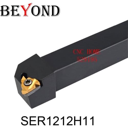 BEYOND SER1212H11 SER SEL SEL1212H11 12*12 Threading Turning Holder Lathe Cutting Cutter Tools SER1212 Machine Accessories 11ER