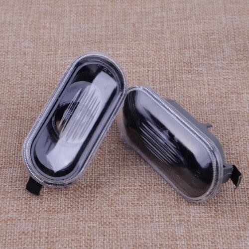 CITALL 2PCS Left Right Car Turn Signal Light Lamp Side Marker Lights Cover With No Bulb fit for VW Passat B5 Golf Jetta MK4 1999