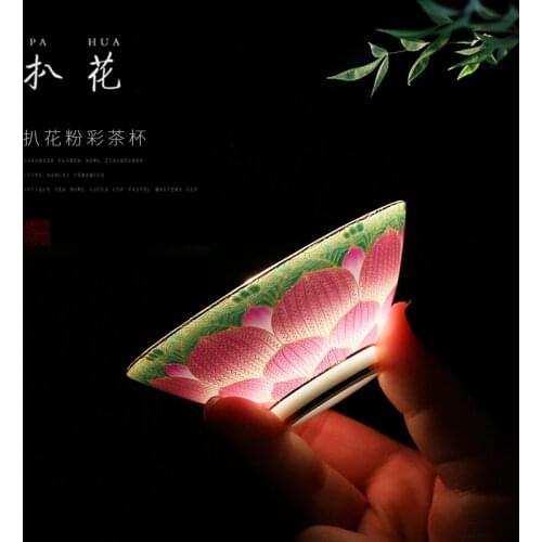 Jingdezhen Tea Pot Hat Ceramic Cup Bowl Color Description Tea Cup Master Single Cup Kung Fu Ceramics