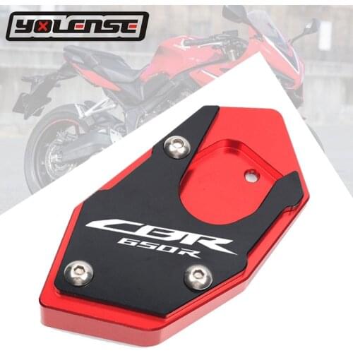 For HONDA CBR650R CBR650 R CB650R CB650 R CB 650R 2019 2020 Motorcycle CNC Side Stand Pad Enlargement Plate Kickstand Extension