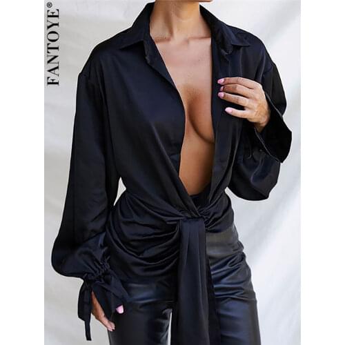 Женские рубашки FANTOYE China At AliExpress