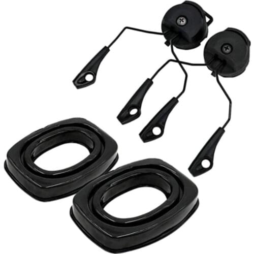 Howard Height Impact Electronic Shooting Earmuffs Tactical Headset Hearing Protection Headphone ARC Rail Adapter + Gel Ear Pads