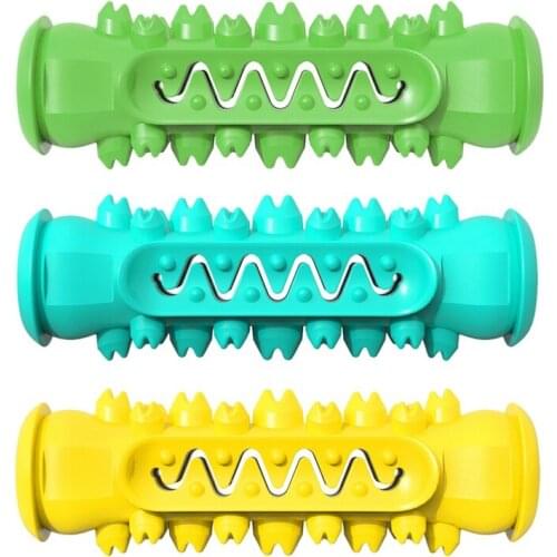 Dog Toys Puppy Chew Toys Interactive Bite Bone Toys Dog Dental Care Doggy Brushing Stick Teeth Cleaner Rubber For Small Dogs