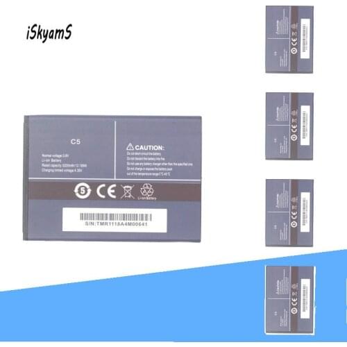 ISkyamS 5pcs 3200mAh Hight capacity Replacement for Cubot C5 Battery Batteries