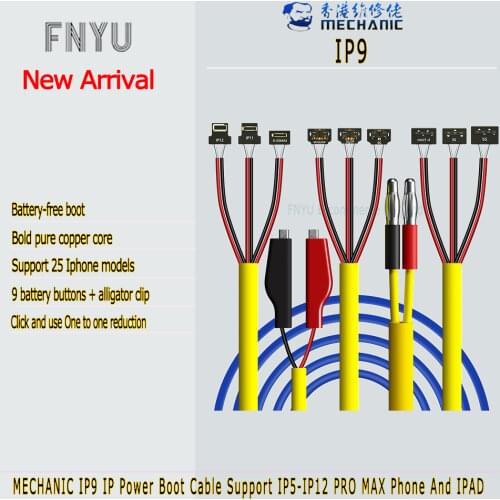 Power Boot Cable MECHANIC IP9 Power Cord For IP 5 6 7 8 X XS MAX XR 11 12 PRO MAX Mini IPAD 1 2 3 4 Phone And IPAD Repair Tool