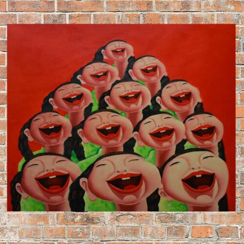 Oil Painting on Canvas Hand Painted Modern Home Decor Wall Art Picture for Children room Funny Paintings 20x24Inch E012