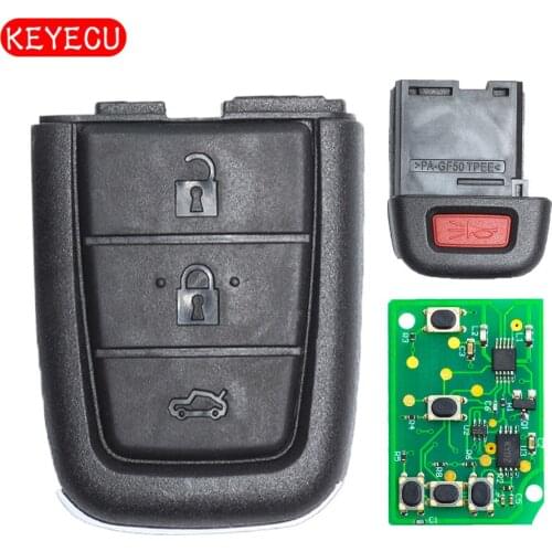 Keyecu Remote Car Key Fob 3+1 Button 315MHz/433MHz for Pontiac G8 2008-2009 FCC ID: OUC6000083