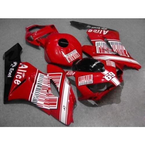 Motorcycle Fairing kit for HONDA CBR1000RR 04 05 CBR 1000RR 2005 2004 cbr1000rr ABS Hot red white Fairings set+7gifts HS49