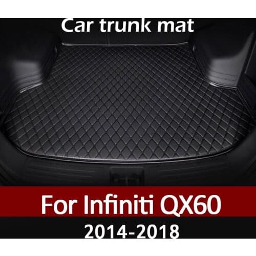 MIDOON Car trunk mat for Infiniti QX60 2014 2015 2016 2017 2018 cargo liner carpet interior accessories cover