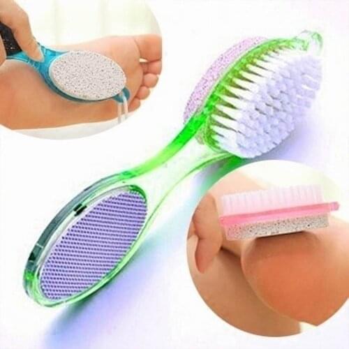 Creative 4 in 1 Pumice Dead skin Massager Pedicure Stone Foot care Foot Brush Remover Skin