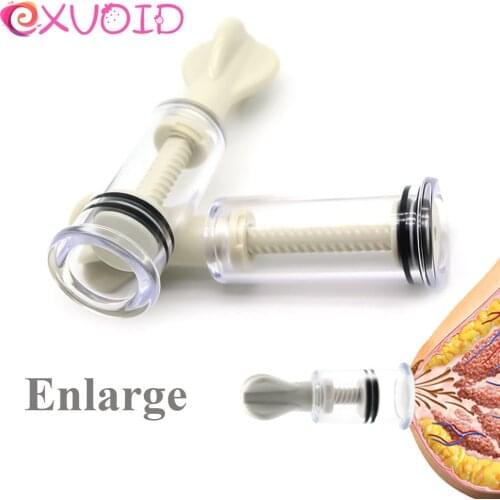 EXVOID Breast Massage Clip NO Vibrator Vacuum Pump Sucker Sex Toys for Women Nipple Sucker Breast Enlarger Clitoris Stimulate