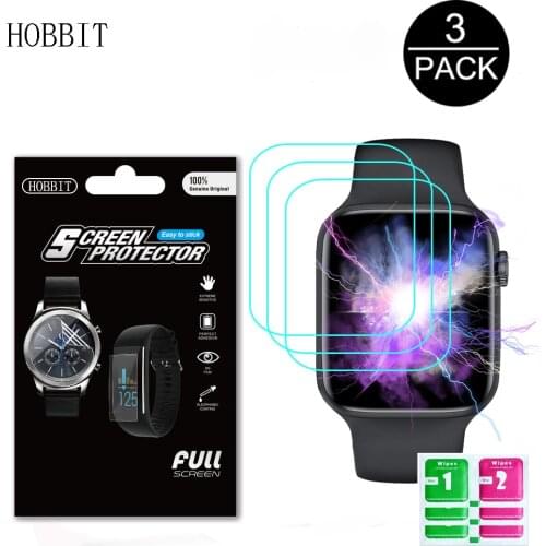 3Pcs Soft TPU Anti-fingerprint Protective Film For IWO W46 W26 Smart Watch Water-proof Wristband Hydrogel Film Not Glass