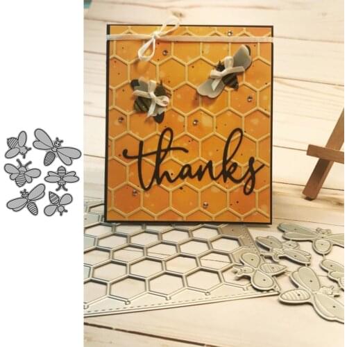 Bee Grow Up Set Scrapbooking Paper Die Cut Stencils Metal Craft Cutting Dies Embossing For Crads Making 2021