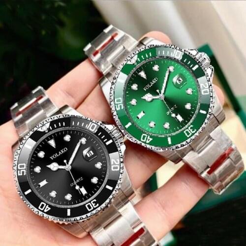 2019 New Mens Wristwatch Top Brand Casual Sport Watches for Men Green Luxury Military Steel Date Wrist Watch Man Clock Fashion