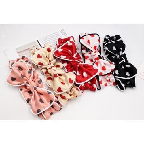 2021 New bandhair band Girl cute bunny ears headband Face wash and hair towel up ladies sweet bow elastic hair accessorie