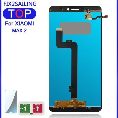 New Display For XIAOMI Mi Max 2 LCD Display Touch Screen Digitizer 10 Dotyk Frame Ramka ORYG Replacement