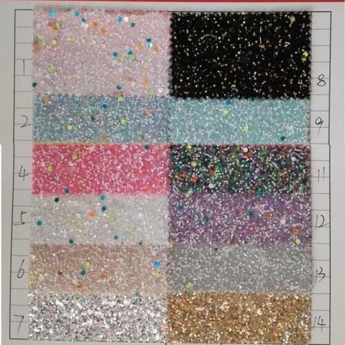 137cm*90cm PU glitter special material fabric Stretch cloth bottom Luminous Glitter Luggage handbags leather fabric