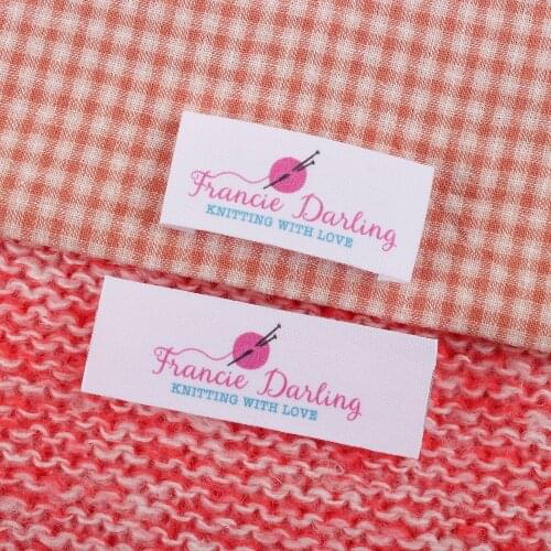 Handmade, Heart, Fold Cotton Fabric, Sewing Labels, Sewing Knitting, Crochet Gift, Unique Gift, Personalised Gift (MD2078)